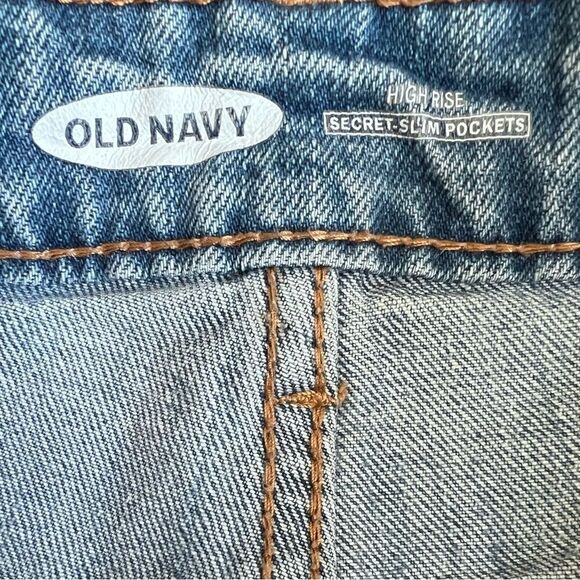 Old Navy high rise cut off distressed jean shorts size 4 - Picture 7 of 11